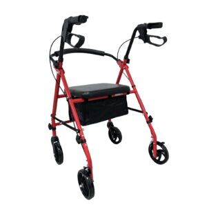 Respirox RR-01 Katlanabilir  Rolatör Kırmızı – Yeni - Görsel 4