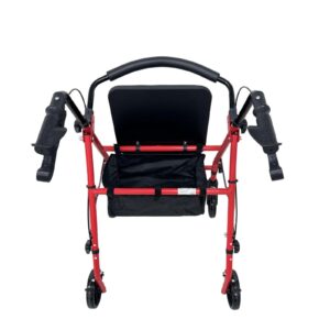 Respirox RR-01 Katlanabilir  Rolatör Kırmızı – Yeni - Görsel 3